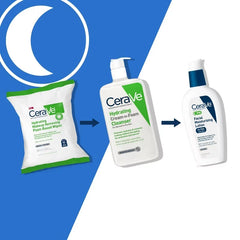 CeraVe PM Moisturizing Lotion, Night Cream for All Skin Types - 3 fl oz: No Fragrance Added, Noncomedogenic, Oil-Free