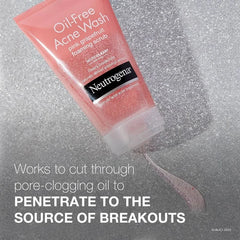 Neutrogena Oil Free Pink Grapefruit Acne Face Wash with Vitamin C for Breakouts - 6.7 fl oz: Noncomedogenic, Paraben-Free, Sulfate-Free, For Normal