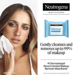 Neutrogena Makeup Remover Wipes - Ultra Soft Micellar Facial Cleansing - Fragrance Free - Singles - 20ct