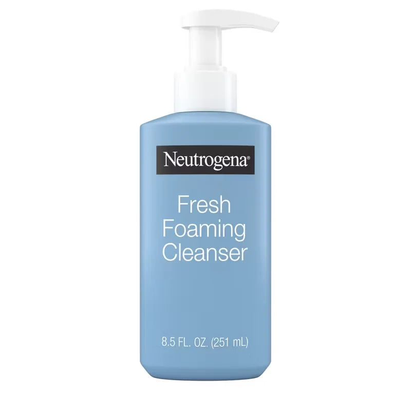 Neutrogena Fresh Foaming All-in-One Cleanser - 8.5 fl oz: Hypoallergenic, Noncomedogenic, Oil-Free, Recommended for Normal Skin