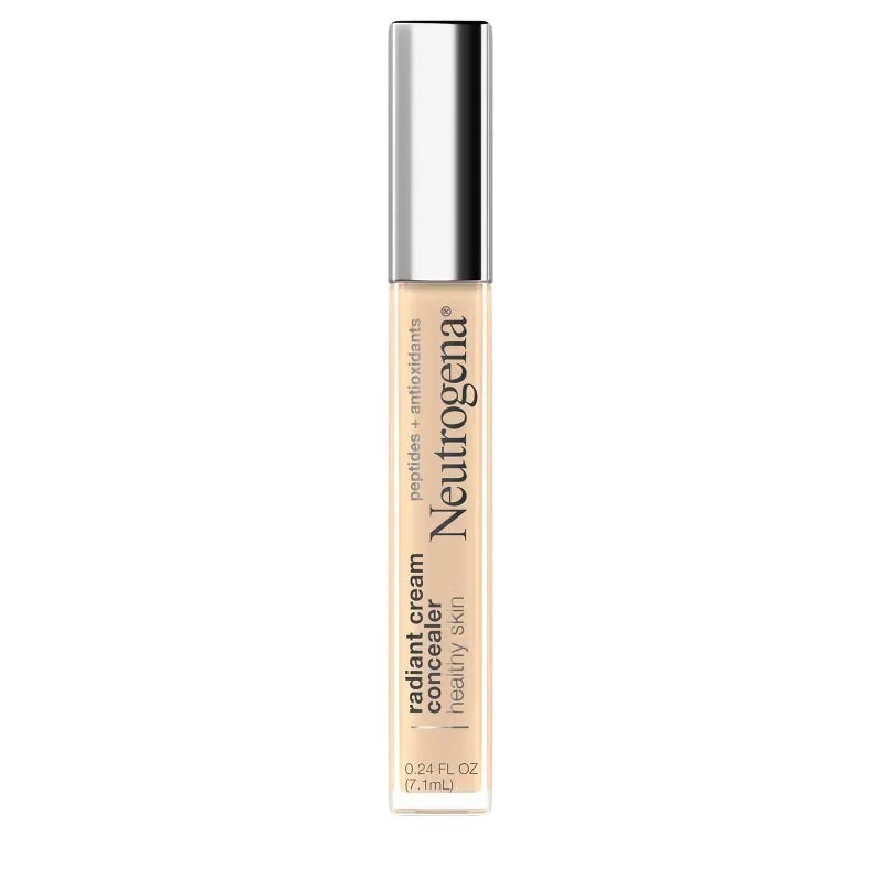 Neutrogena Healthy Skin Radiant Brightening Lightweight Perfecting Cream Concealer with Peptides & Vitamin E Antioxidant - 01 Ivory Light- 0.24oz
