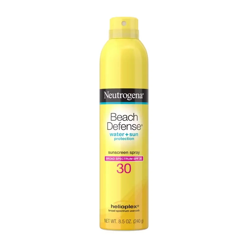 Neutrogena Beach Defense Sunscreen Spray - SPF 30 - 8.5oz: Whole Body Application, Paraben-Free, Scented