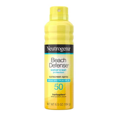 Neutrogena Beach Defense Sunscreen Spray, SPF 50, 6.5oz: Sun Protection, Face & Body Application, PABA-Free