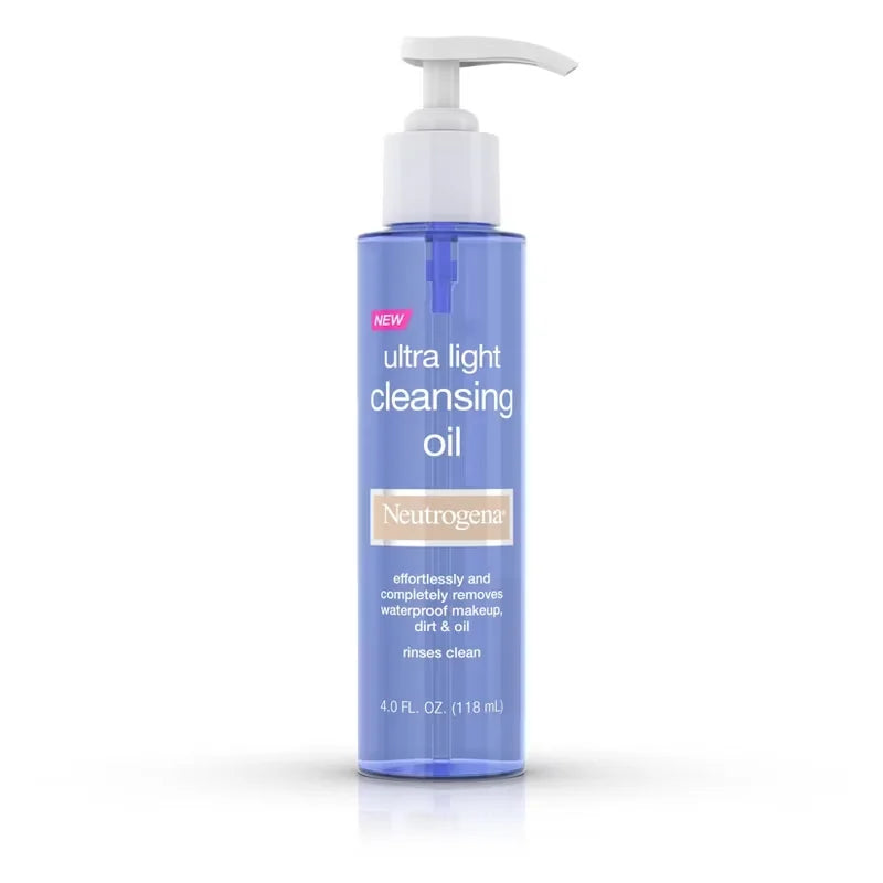 Neutrogena Ultra Light Face Cleansing Oil & Makeup Remover- 4 fl oz: Noncomedogenic, Suitable for All Skin Types